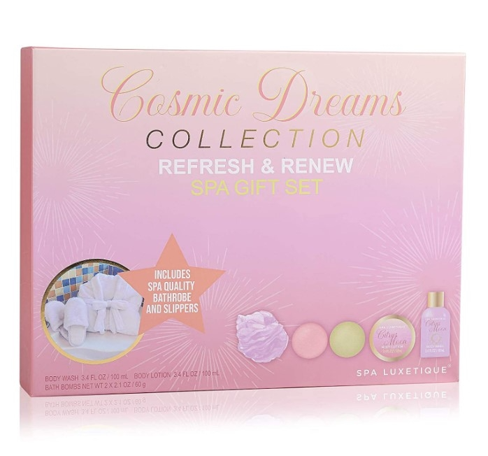 Spa Luxetique Cosmic Dreams Citrus Spa Gift Set, 7 Pcs