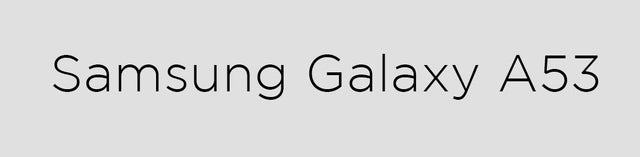 Samsung Galaxy A53
