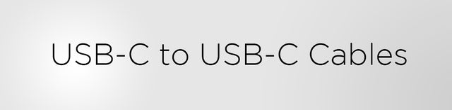 Câble USB C vers USB C
