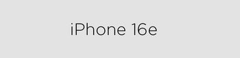 Collection iPhone 16e