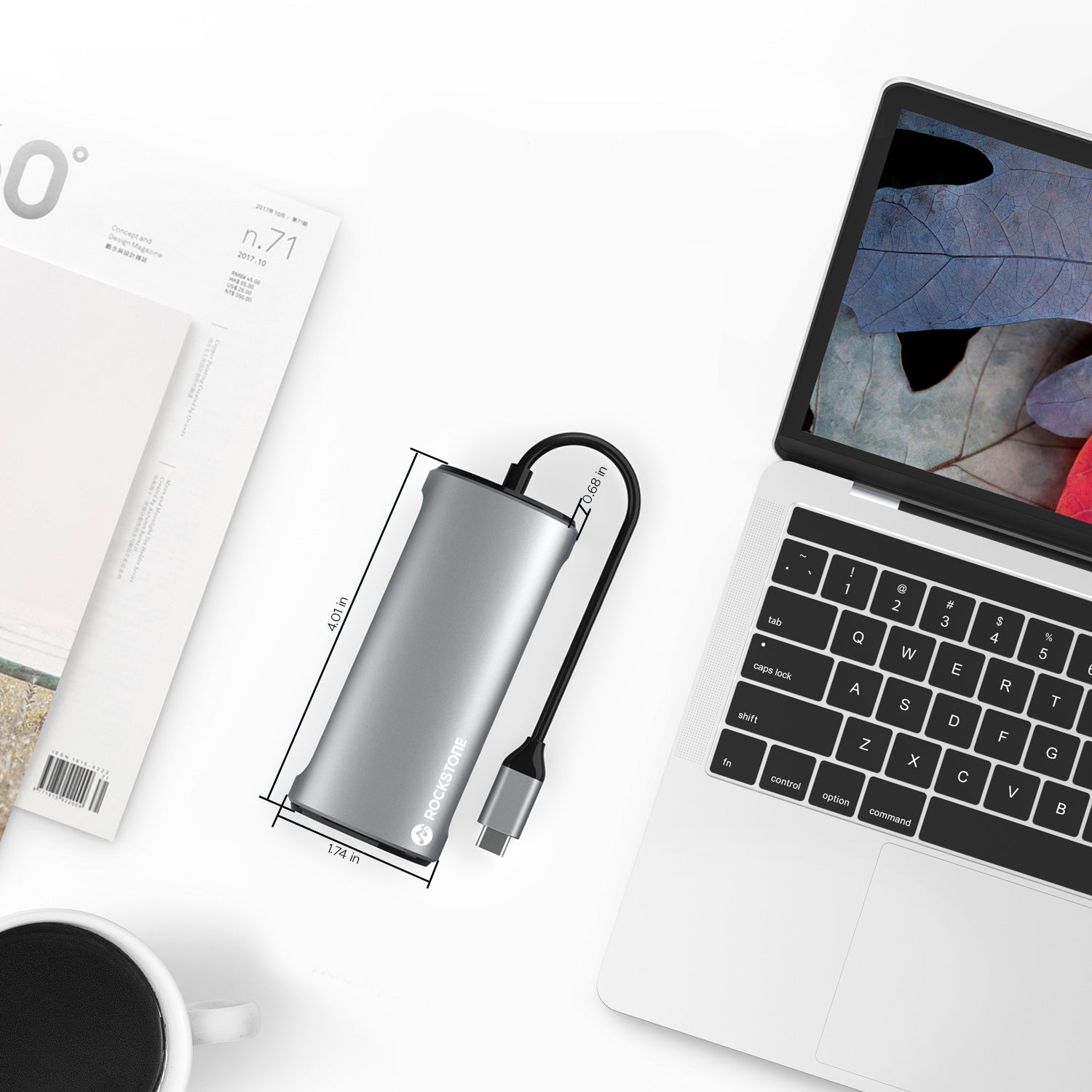 Hub Rockstone USB-C 5-en-1