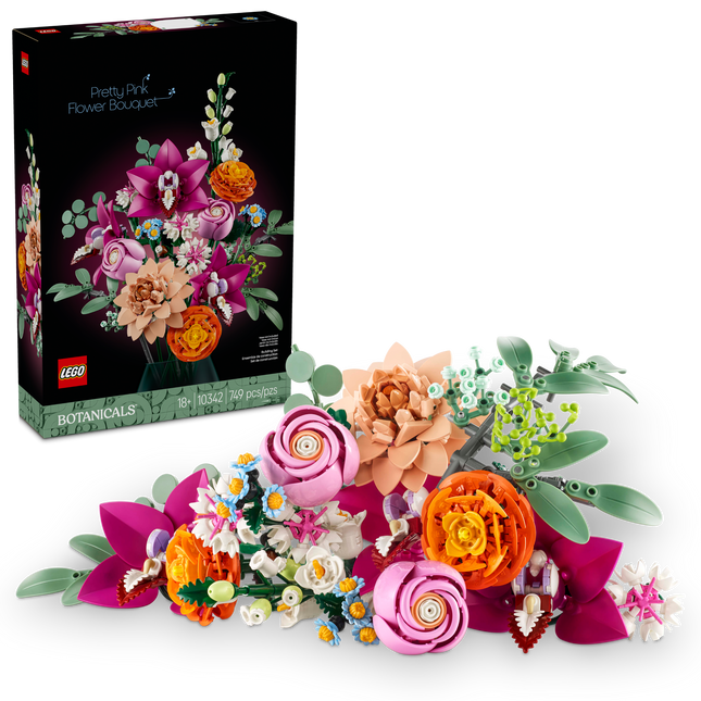 LEGO Botanical - Joli bouquet de fleurs roses 10342