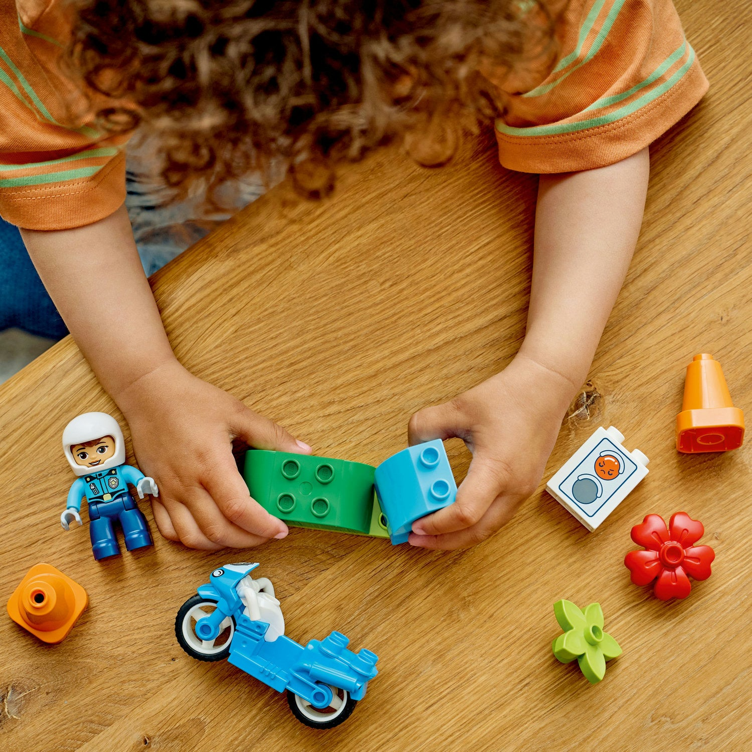 LEGO Duplo - Moto de police bleue 10471