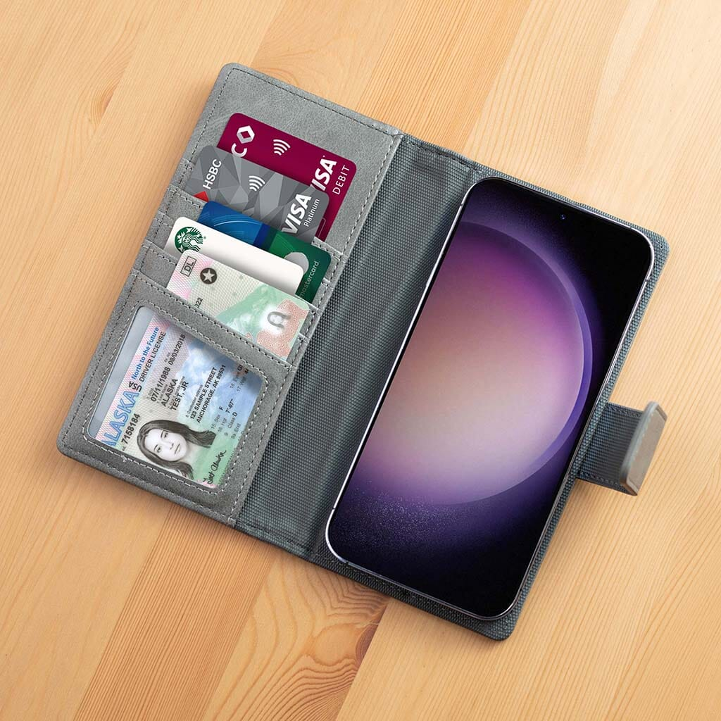 Etui portefeuille détachable Samsung Galaxy S21 FE (5 cartes) (5th Ave) (BULK PACKAGING)