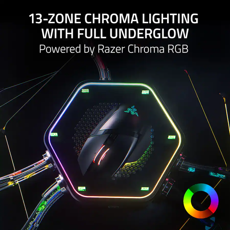 Razer Basilisk V3 Pro 35K DPI Wireless Gaming Mouse Noir (Razer Renewed)