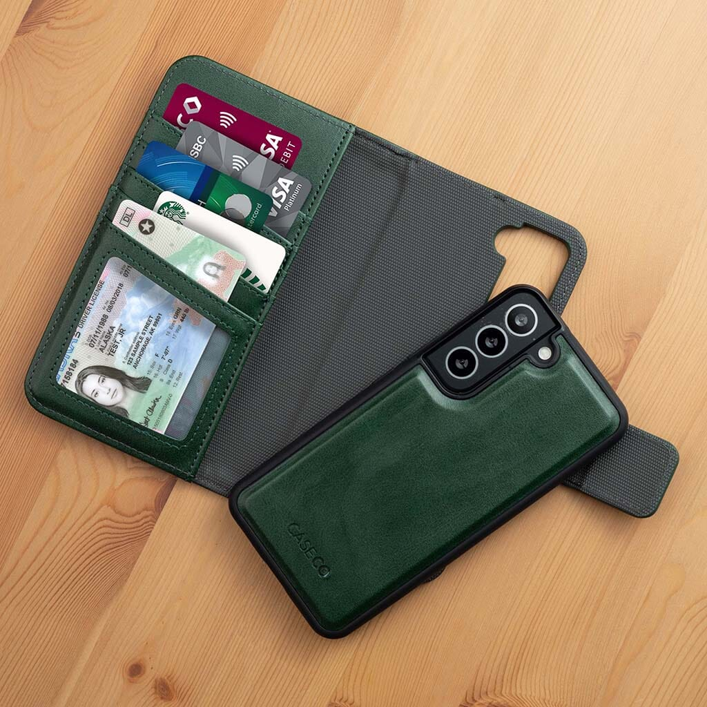 Etui portefeuille détachable Samsung Galaxy S21 FE (5 cartes) (5th Ave) (BULK PACKAGING)