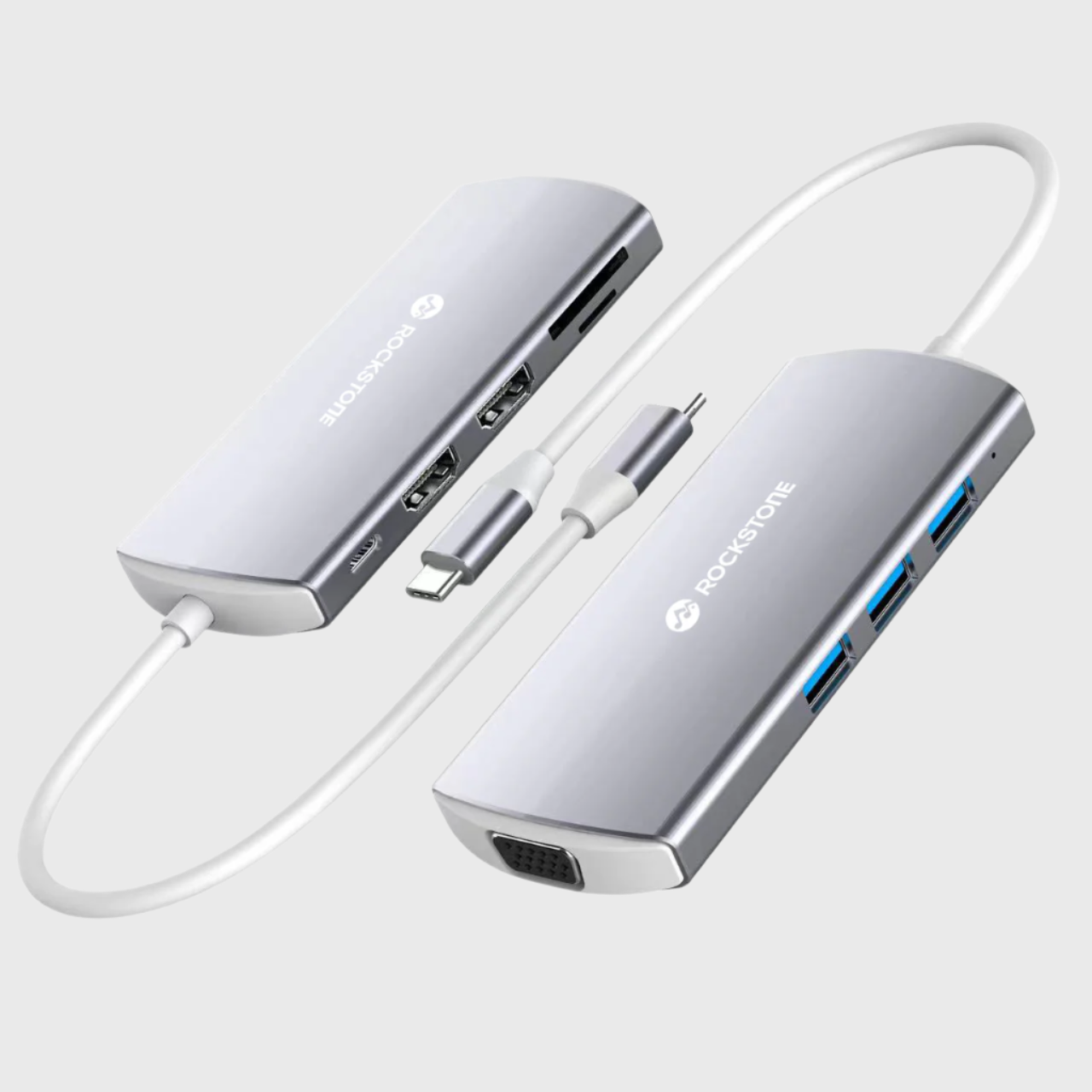 Hub HDMI double USB-C 9-en-1 de Rockstone