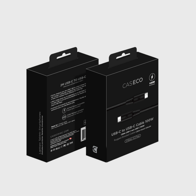 Câble de charge rapide USB-C vers USB-C - 2 mètres