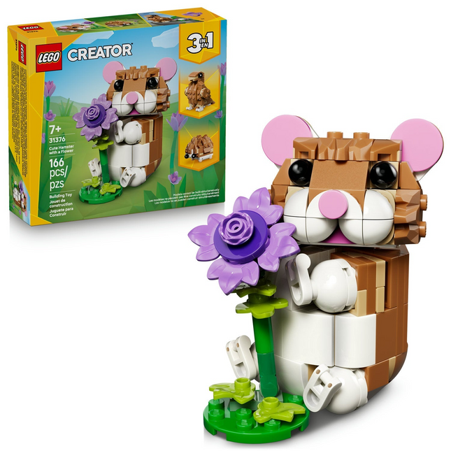 LEGO Creator - Hamster mignon avec une fleur 31376