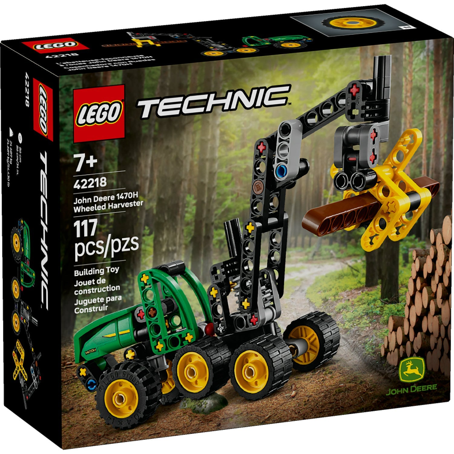 LEGO Technic - Abatteuse à roues John Deere 1470H 42218