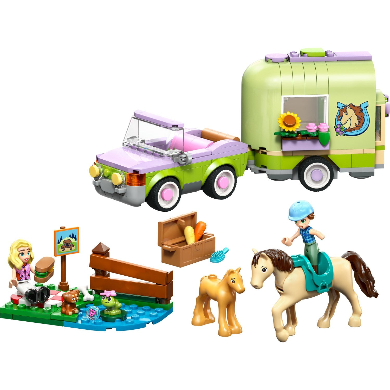 LEGO Friends - Remorque pour cheval et poulain 42695