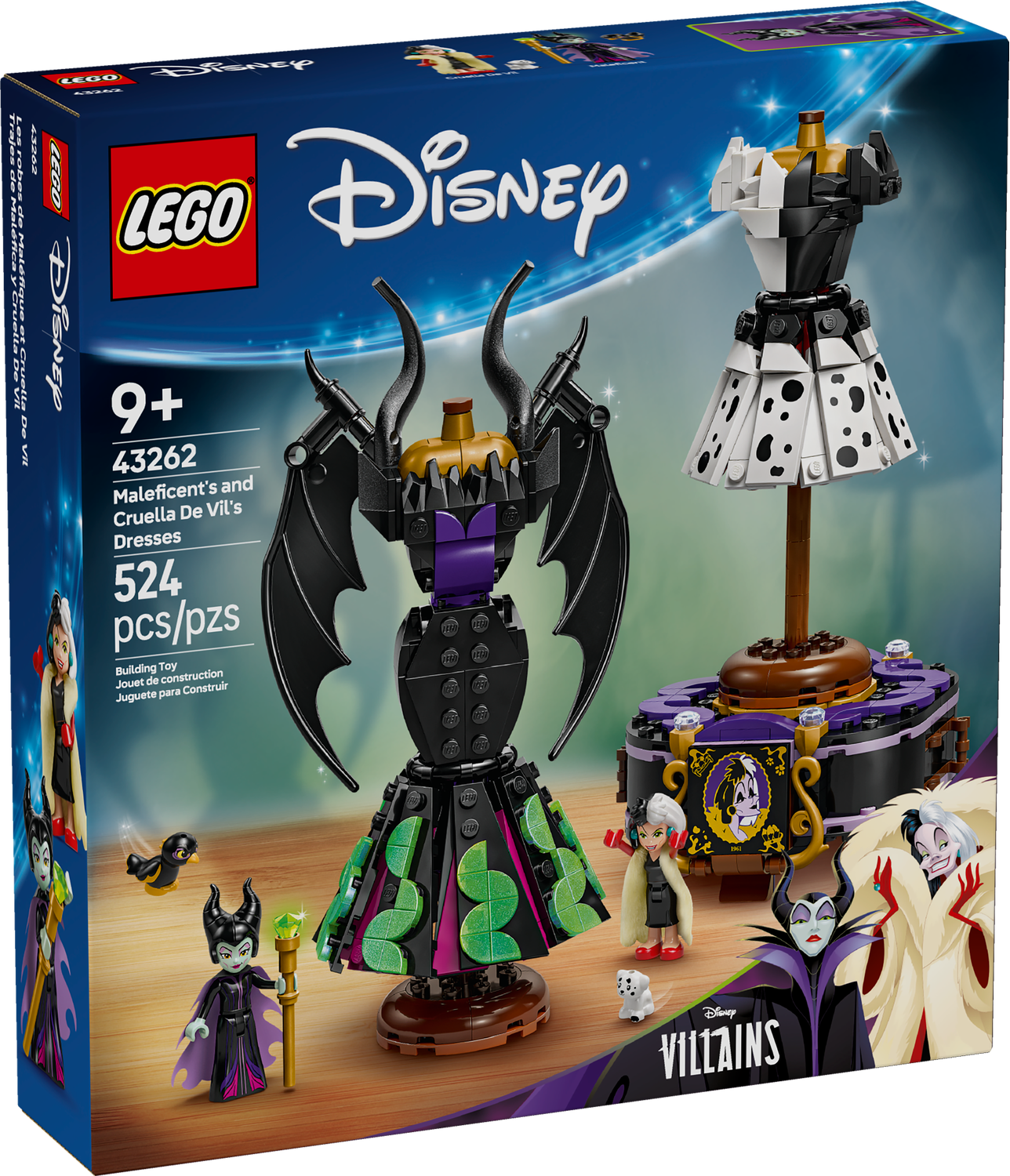 LEGO Disney - Robes de Maléfique et Cruella d'Enfer 43262