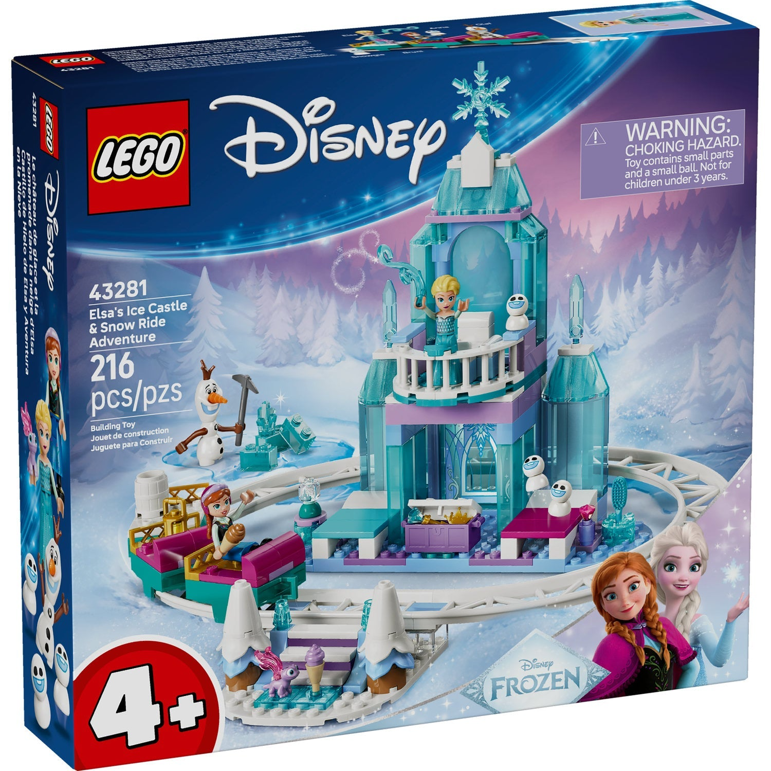 LEGO Disney - Le château de glace d'Elsa et l'aventure sur la neige 43281