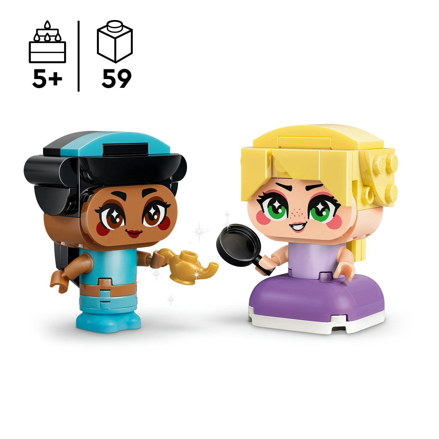 LEGO Disney - Mini Belle et Tiana avec château 43291