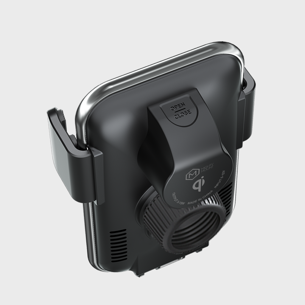 Chargeur de voiture sans fil rapide Mighty Mount Auto Grip avec support pour téléphone pour porte-gobelet, certifié Qi