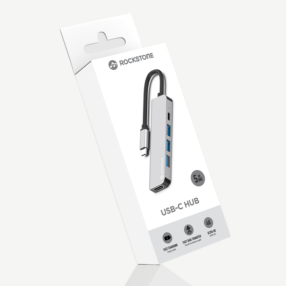 Hub Rockstone USB-C 5-en-1