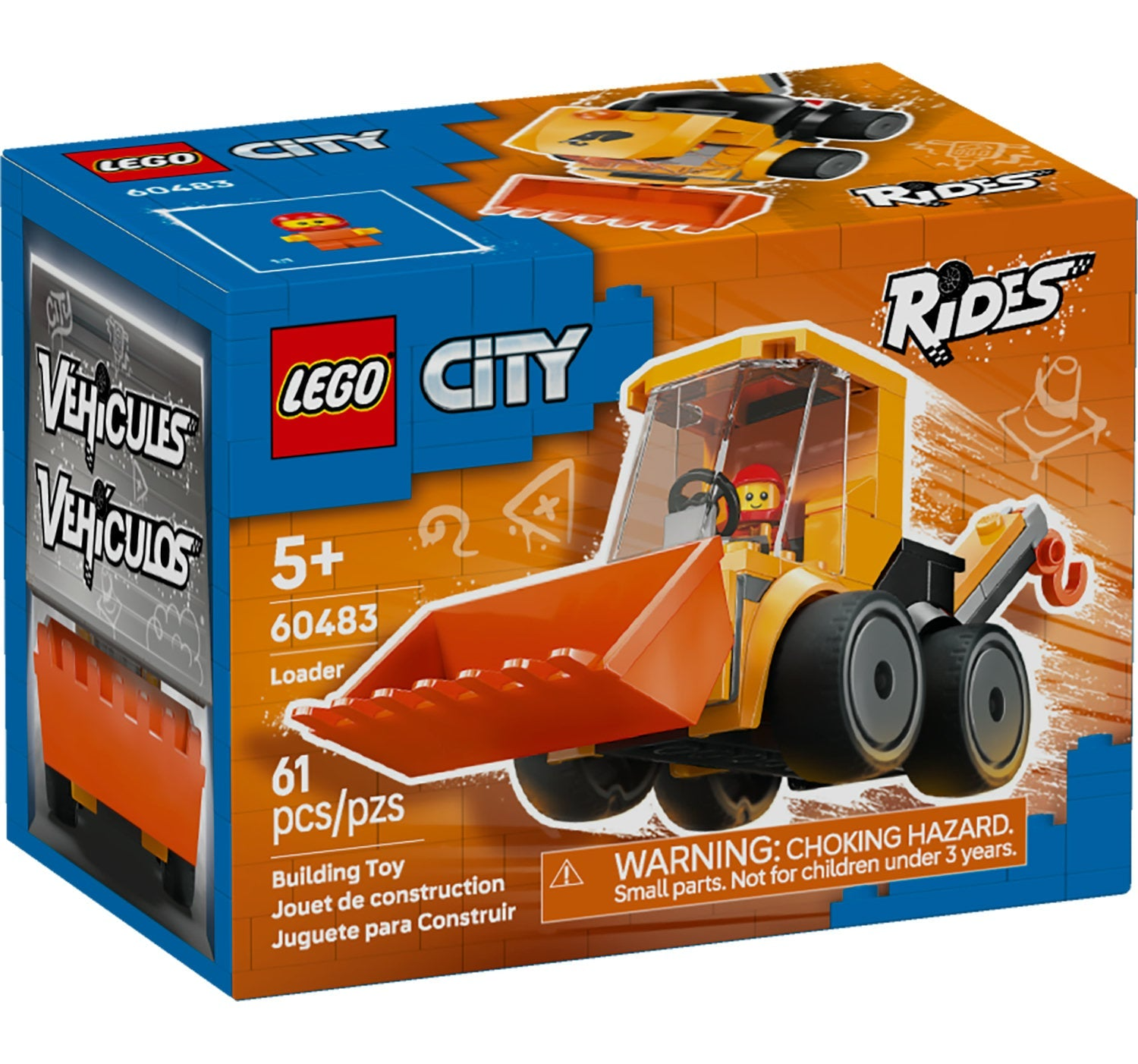 LEGO City - Véhicules – Chargeuse de chantier 60483