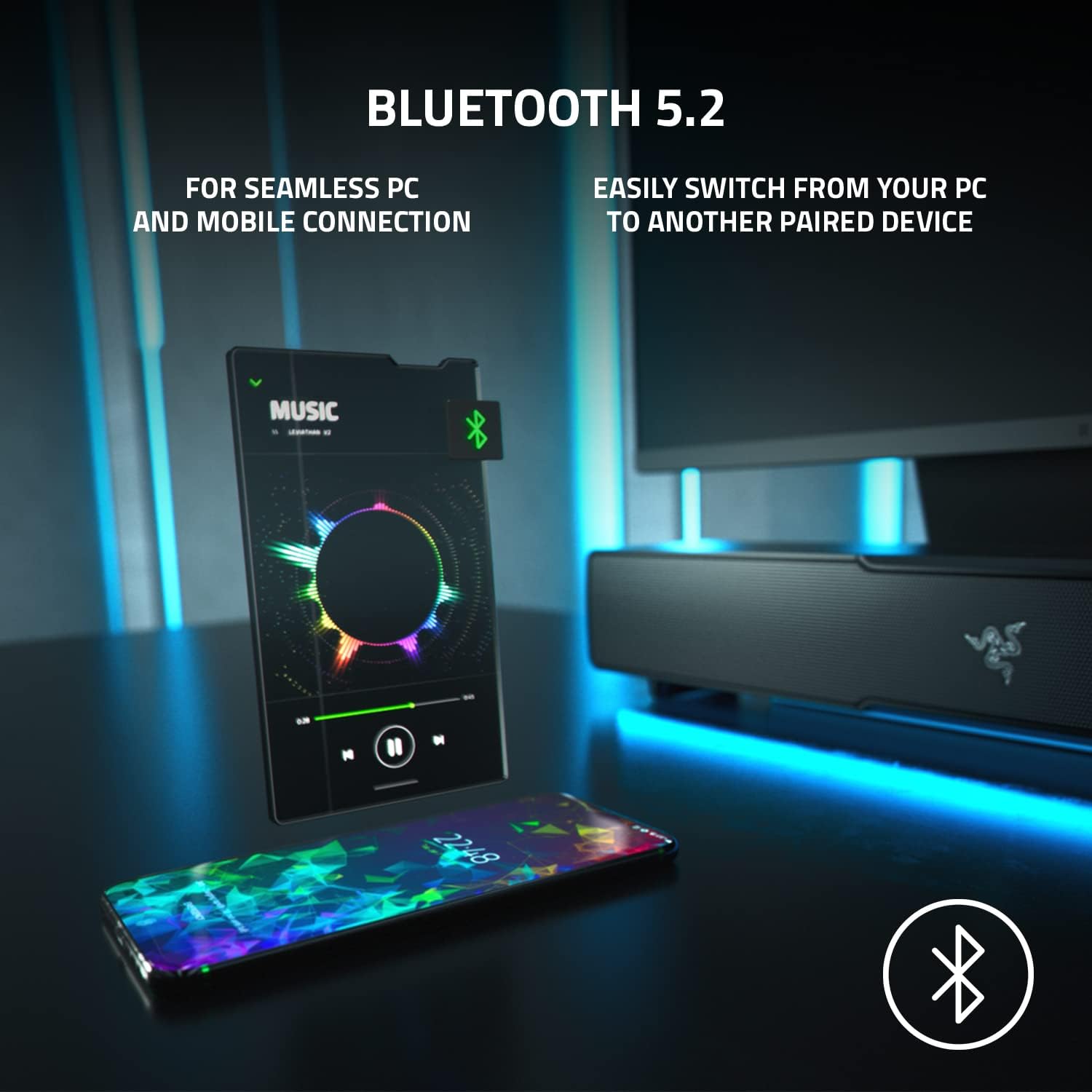 Barre de son Razer Leviathan V2 (Razer Renewed)