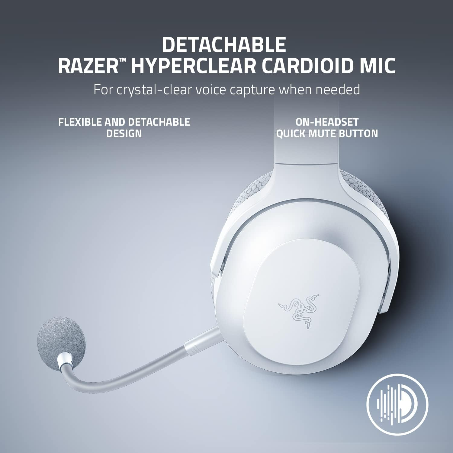 Razer Barracuda X (2022) - Casque sans fil multiplateforme pour jeux et mobiles - Blanc