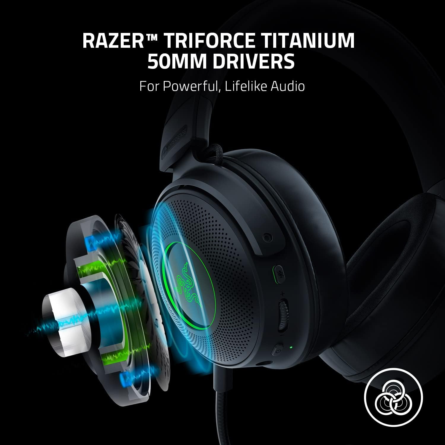 Razer Kraken V3 Pro - Casque de jeu sans fil (Razer Renewed)