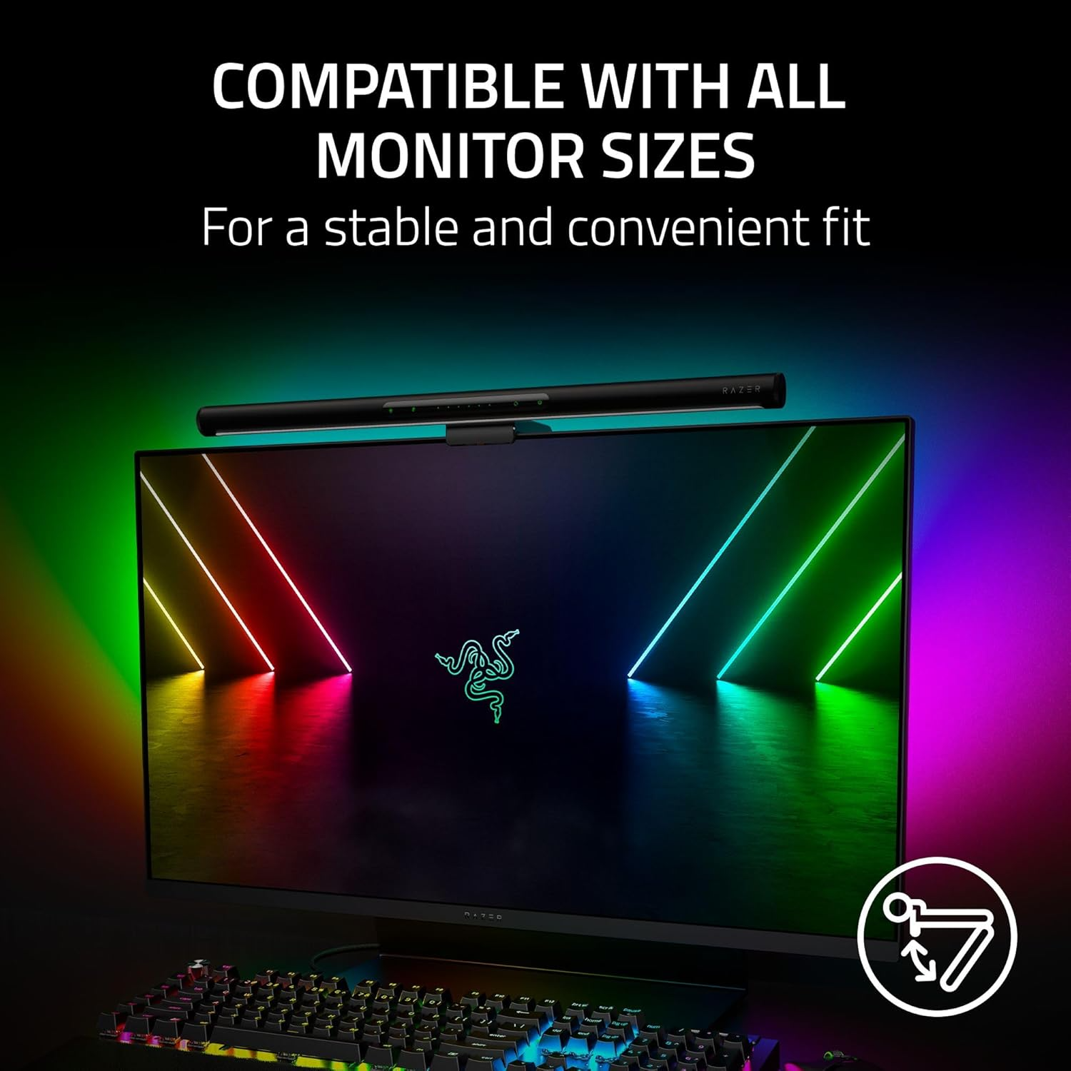 Barre lumineuse LED pour moniteur Razer Aether (Razer Renewed)