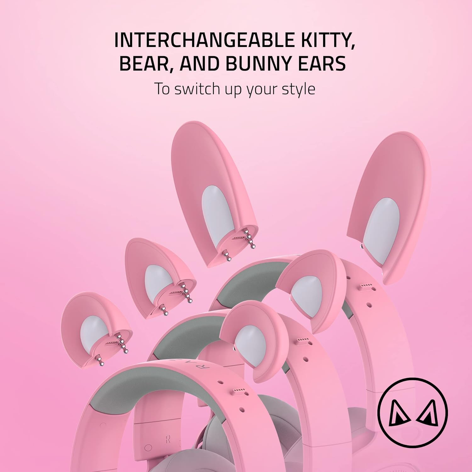 Razer Kraken Kitty V2 Pro Quartz (Razer Renewed)