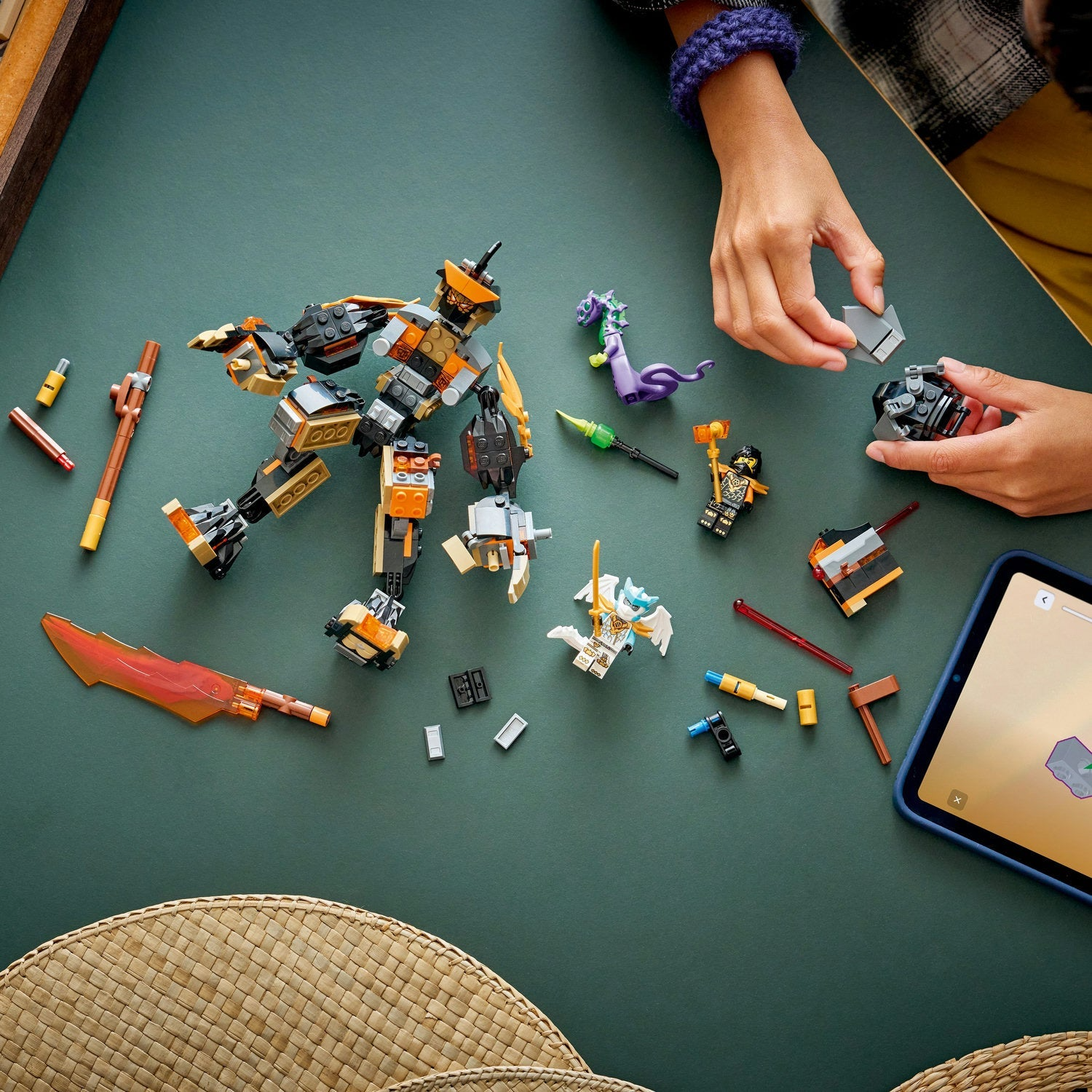 LEGO Ninjago - Le robot de mission de Cole et le dragon Zane 71854