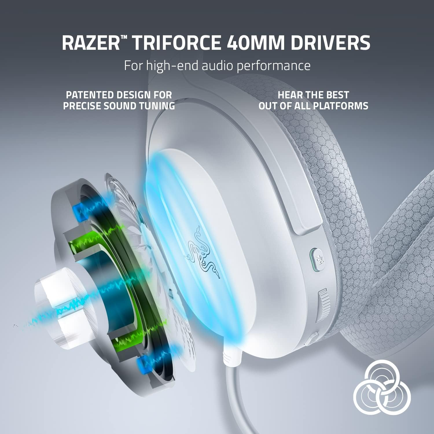 Razer Barracuda X (2022) - Casque sans fil multiplateforme pour jeux et mobiles - Blanc