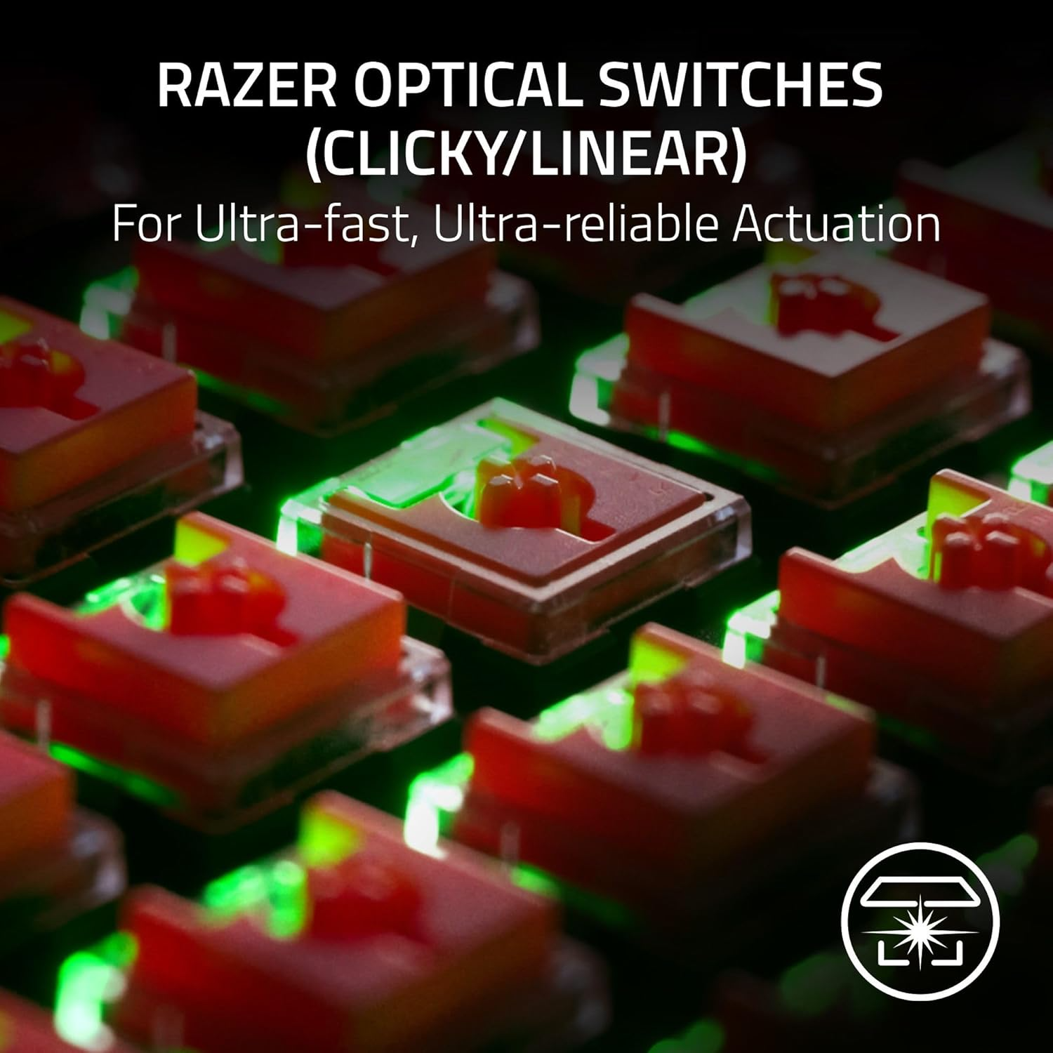 Razer DeathStalker V2 (Linear Red) (Razer Renewed)