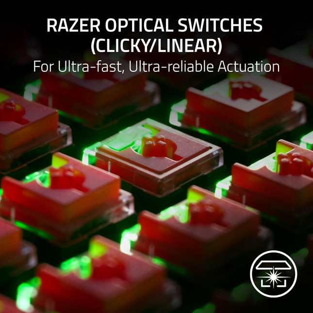 Razer DeathStalker V2 (Linear Red) (Razer Renewed)