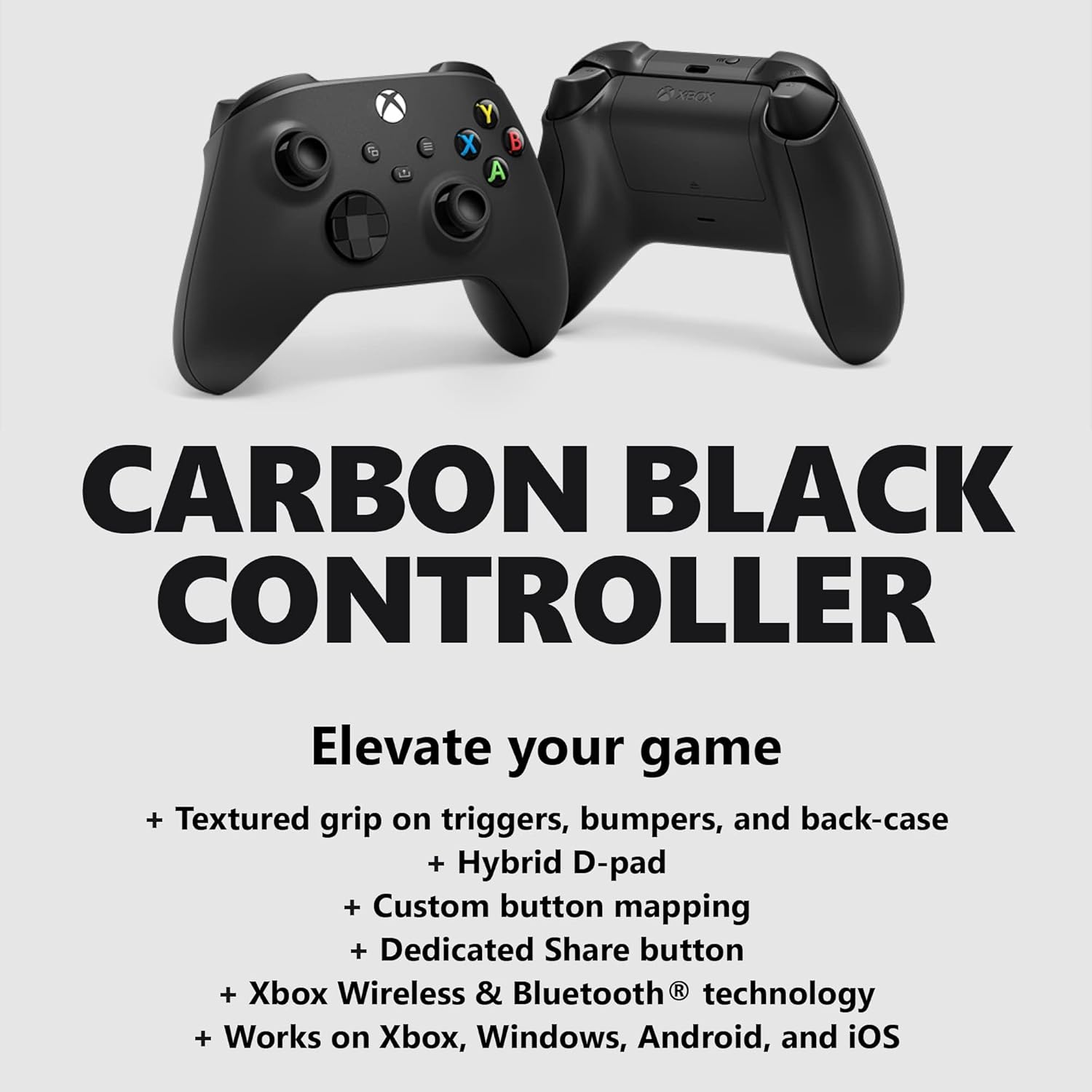 Manette sans fil Xbox Series X, noir carbone