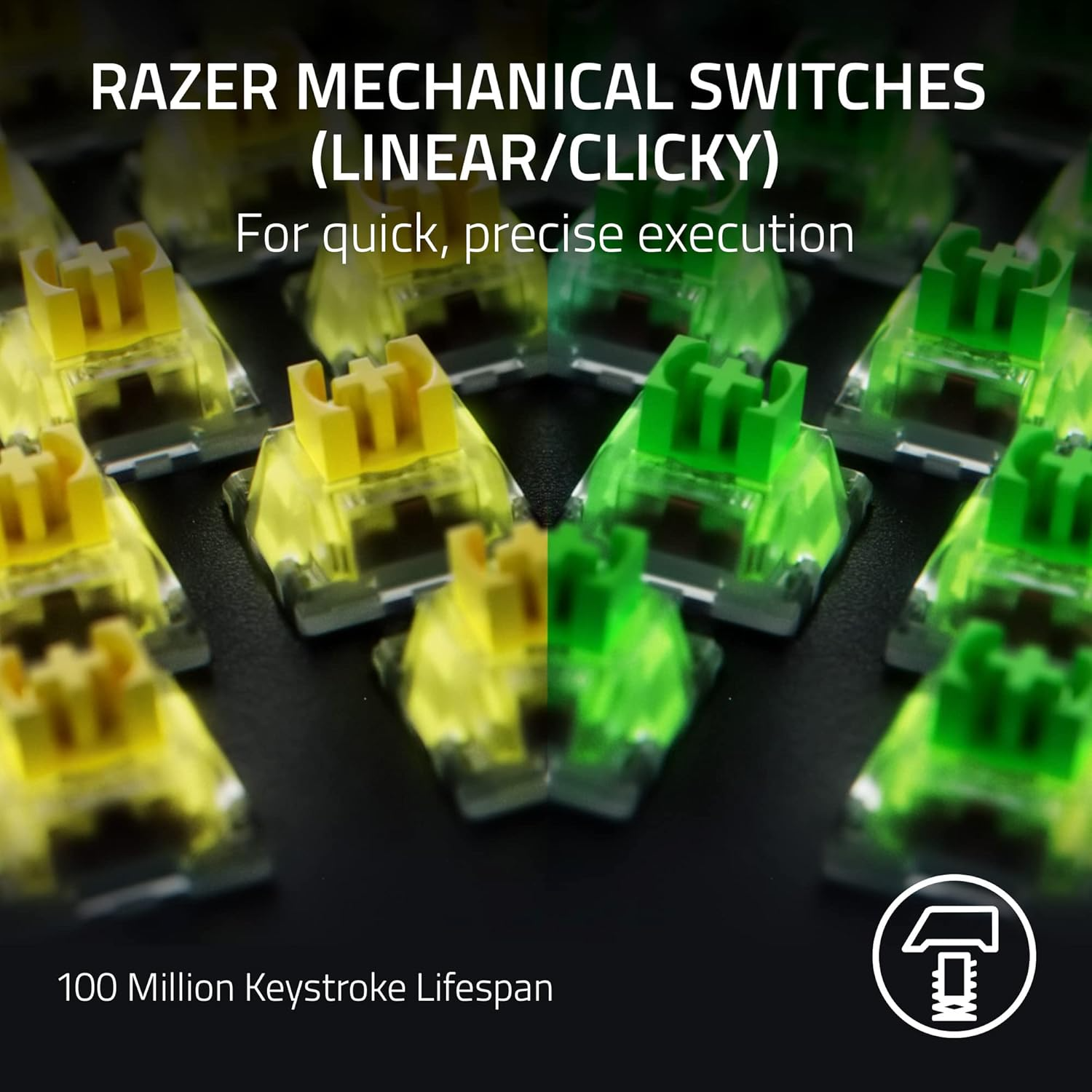 Razer BlackWidow V4 Pro (Switch vert) (Razer Renewed)