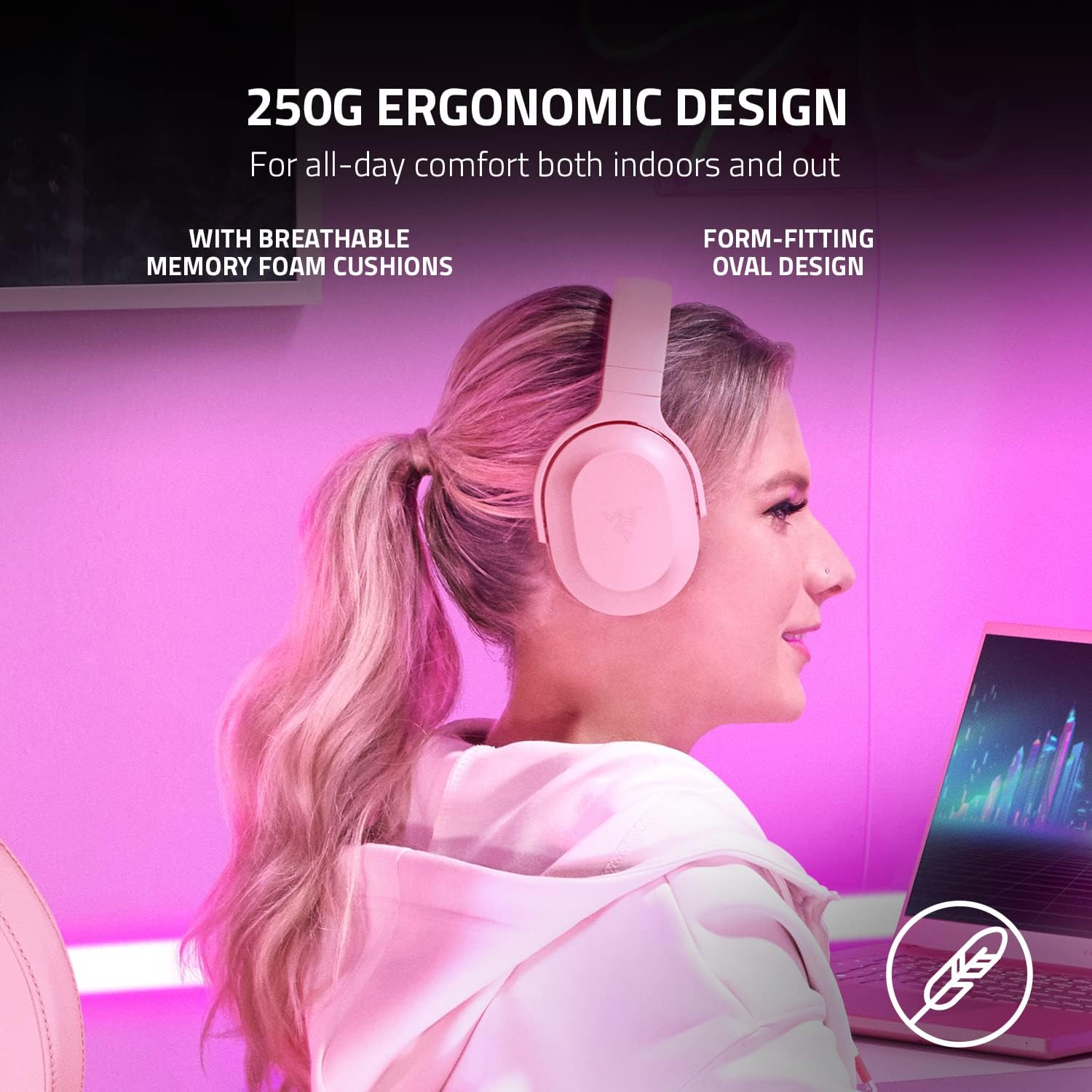 Razer Barracuda X (2022) - Casque sans fil multiplateforme pour jeux et mobiles - Blanc