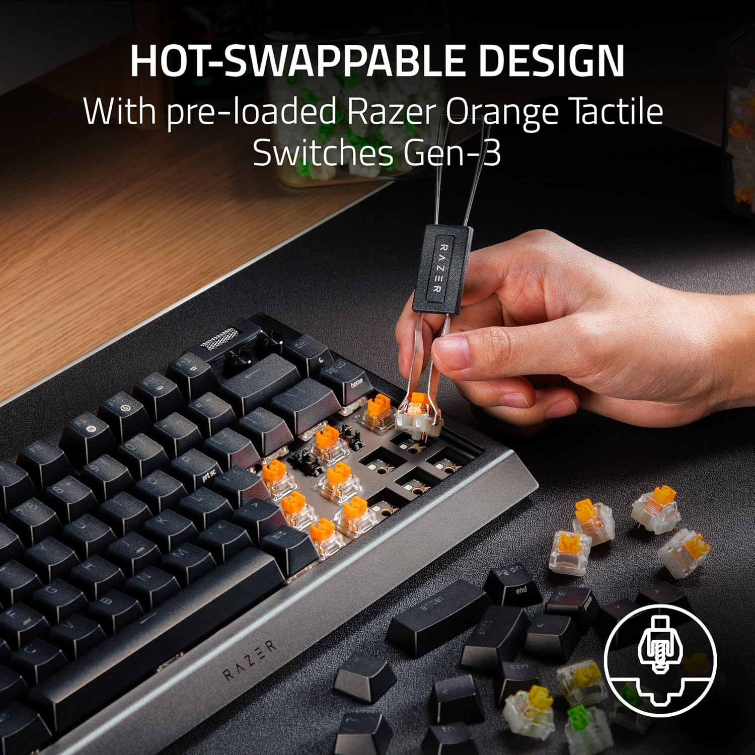 Razer BlackWidow V4 Mini HyperSpeed (Razer Renewed)