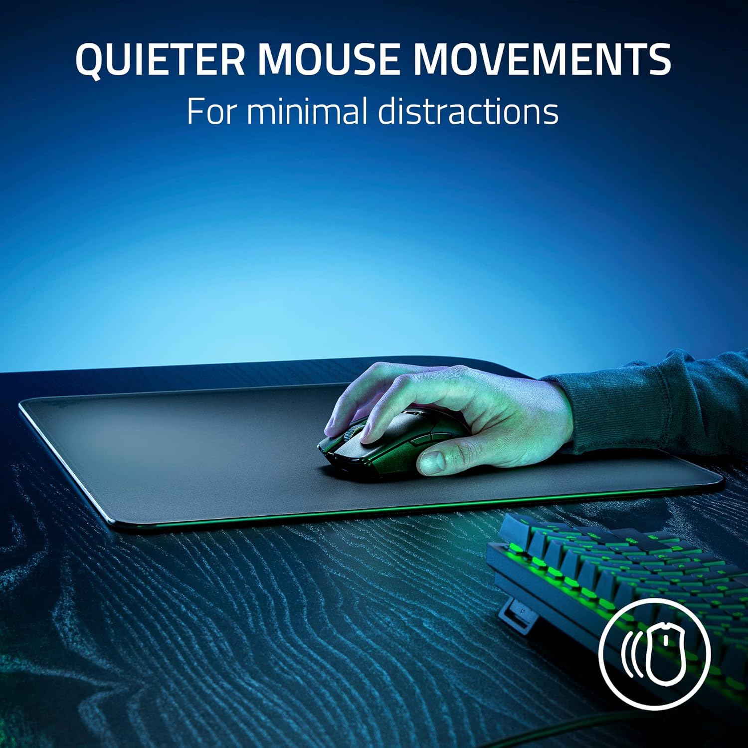 Tapis de souris de jeu Razer Atlas en verre trempé (Razer Renewed)