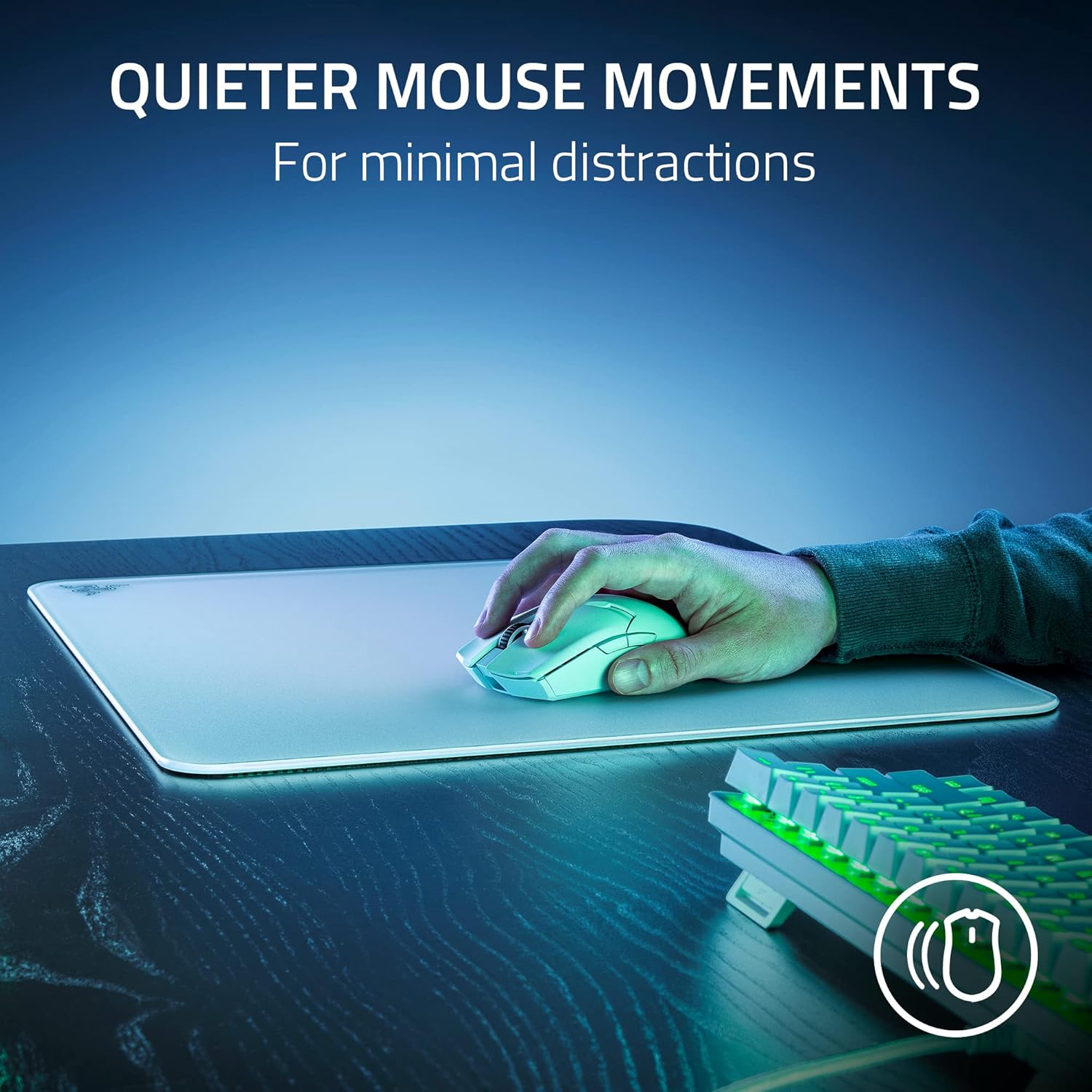 Tapis de souris de jeu Razer Atlas en verre trempé (Razer Renewed)