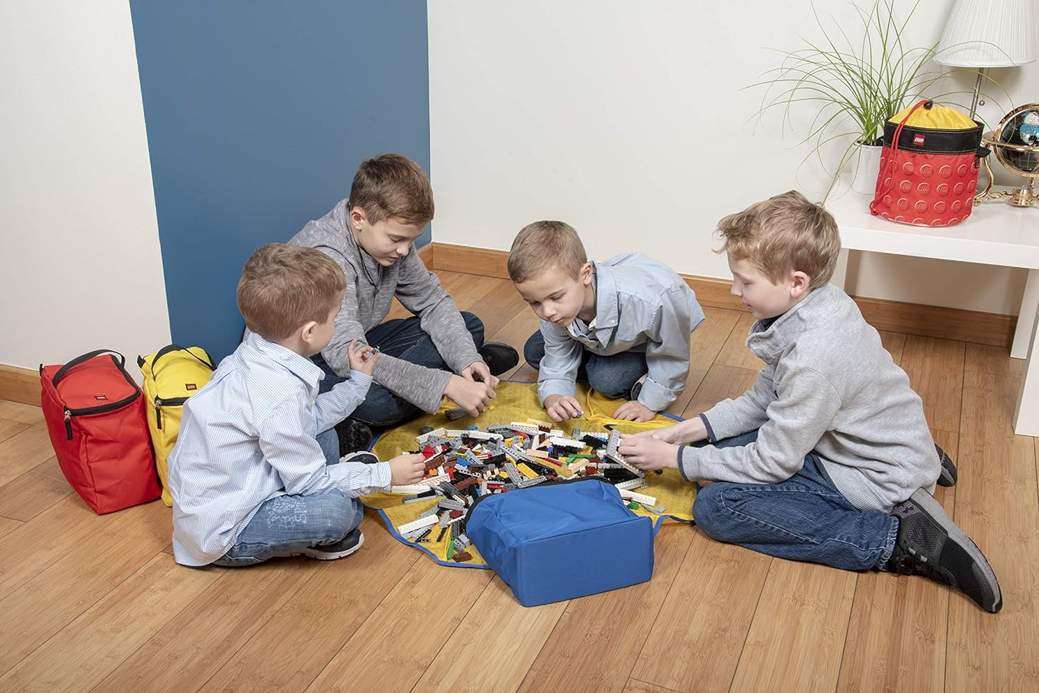 RANGEMENT LEGO ORGANISEUR 4 PIÈCES SAC ET TAPIS DE JEU CTT0048-959