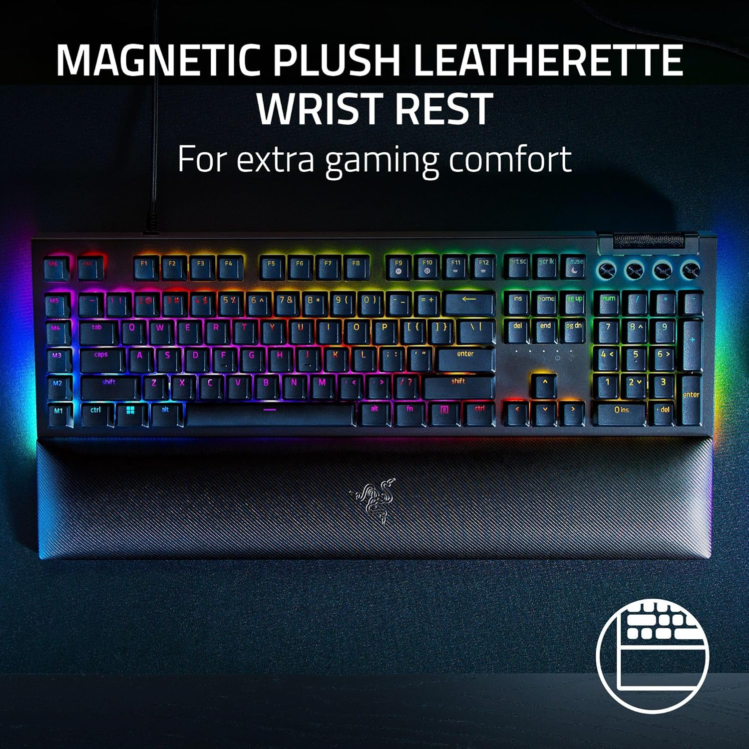 Razer BlackWidow V4 (Vert) (Razer Renewed)