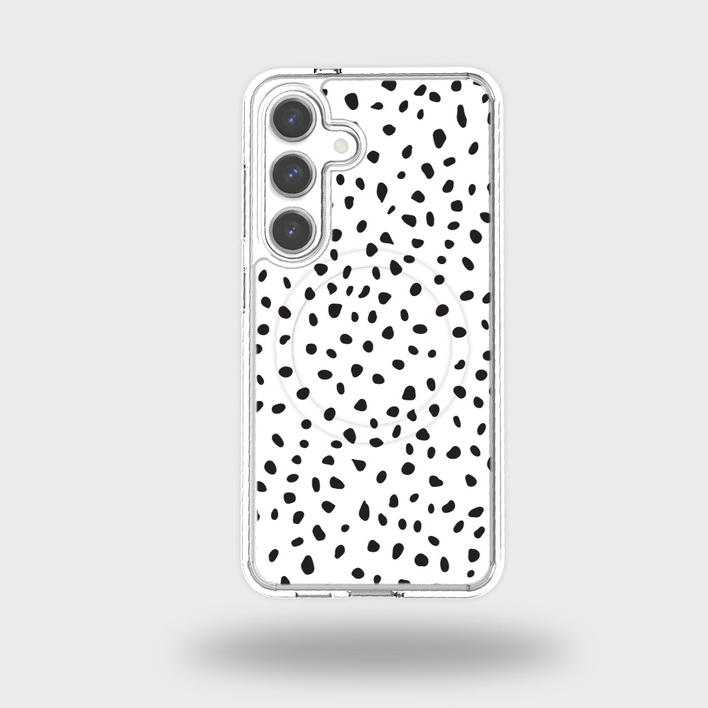 Blanc à pois