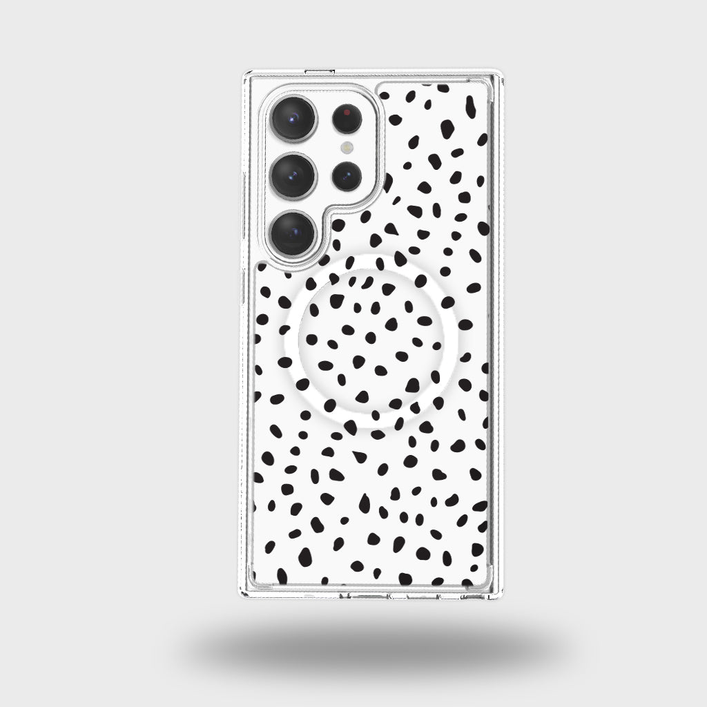 Blanc à pois