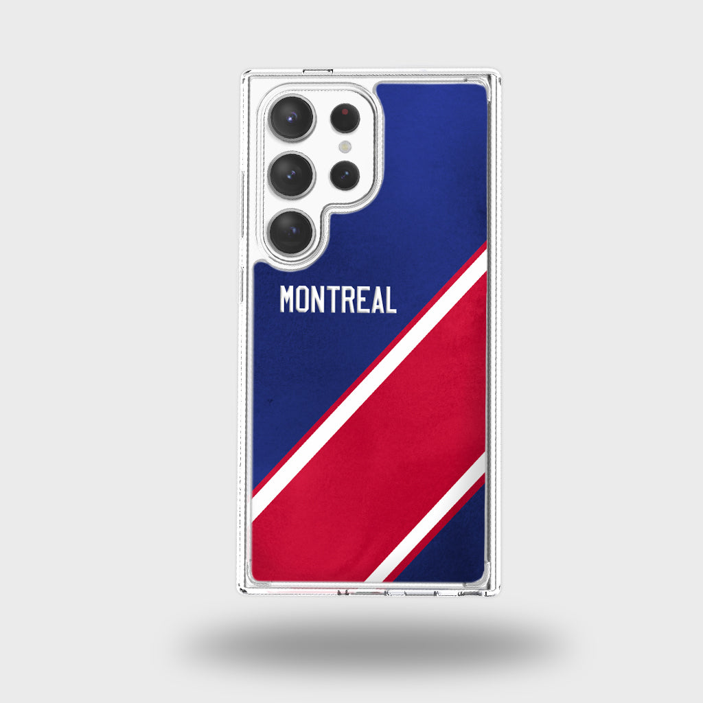 Étui transparent pour téléphone portable sur le thème d'une ville canadienne - Montréal