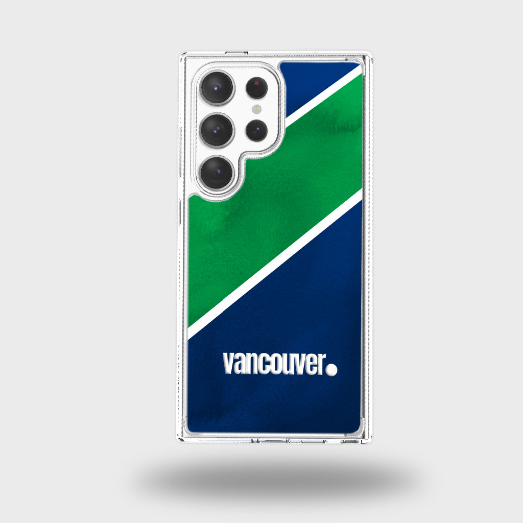 Étui transparent pour téléphone portable sur le thème d'une ville canadienne - Vancouver
