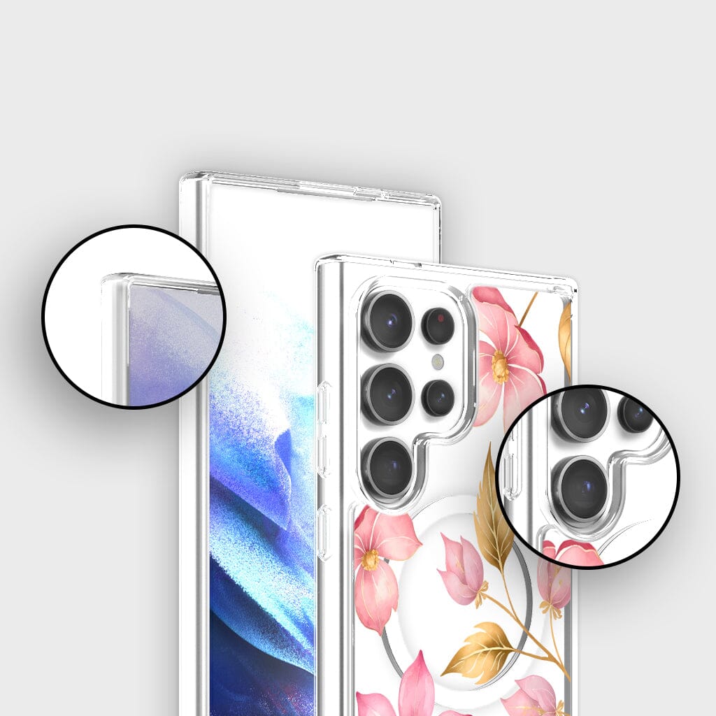 Fleur rose - Samsung S25 Ultra