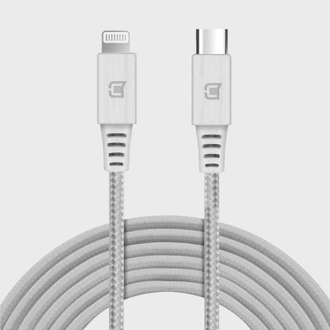 Câble tressé USB-C vers Lightning - 2 mètres