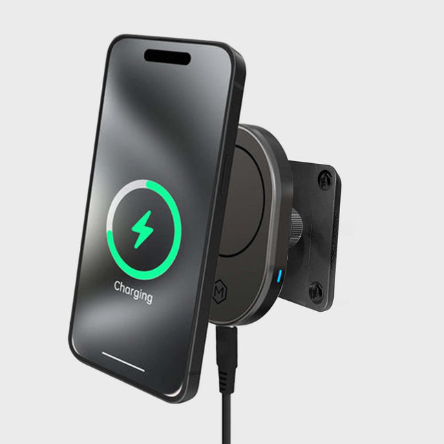 Support de chargeur sans fil MagSafe pour voiture avec base de perçage Plaque de montage AMPS