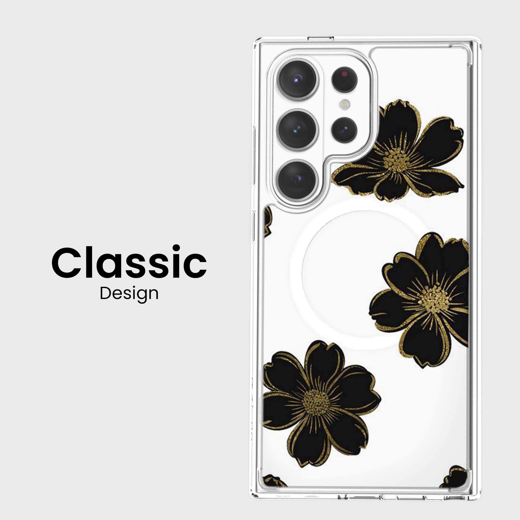 Fleur noire - Samsung S26 Ultra
