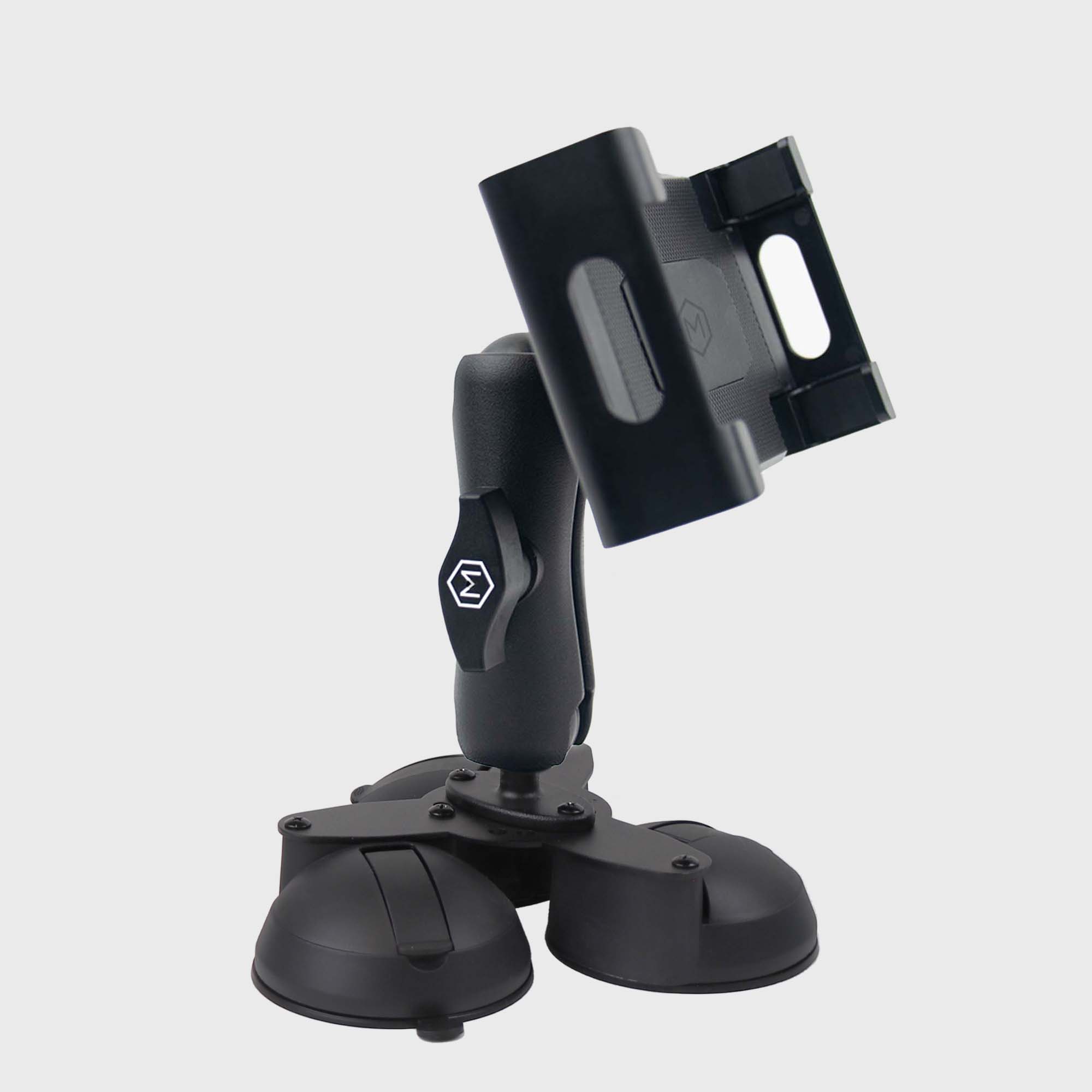 Support Mighty Mount ultra-résistant à triple ventouse pour iPad et tablettes, destiné aux camions et aux flottes
