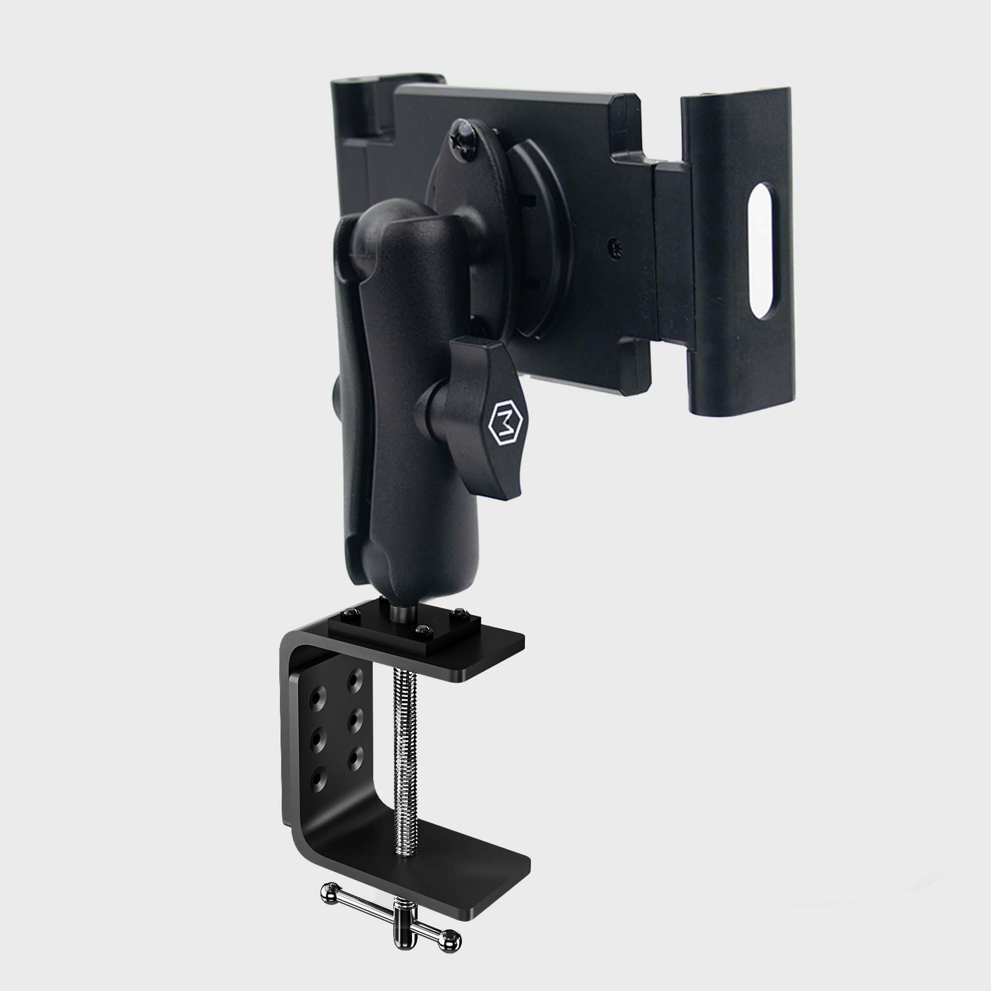 Mighty Mount™ Support de bureau et de table très résistant pour tablette, iPad, téléphone.
