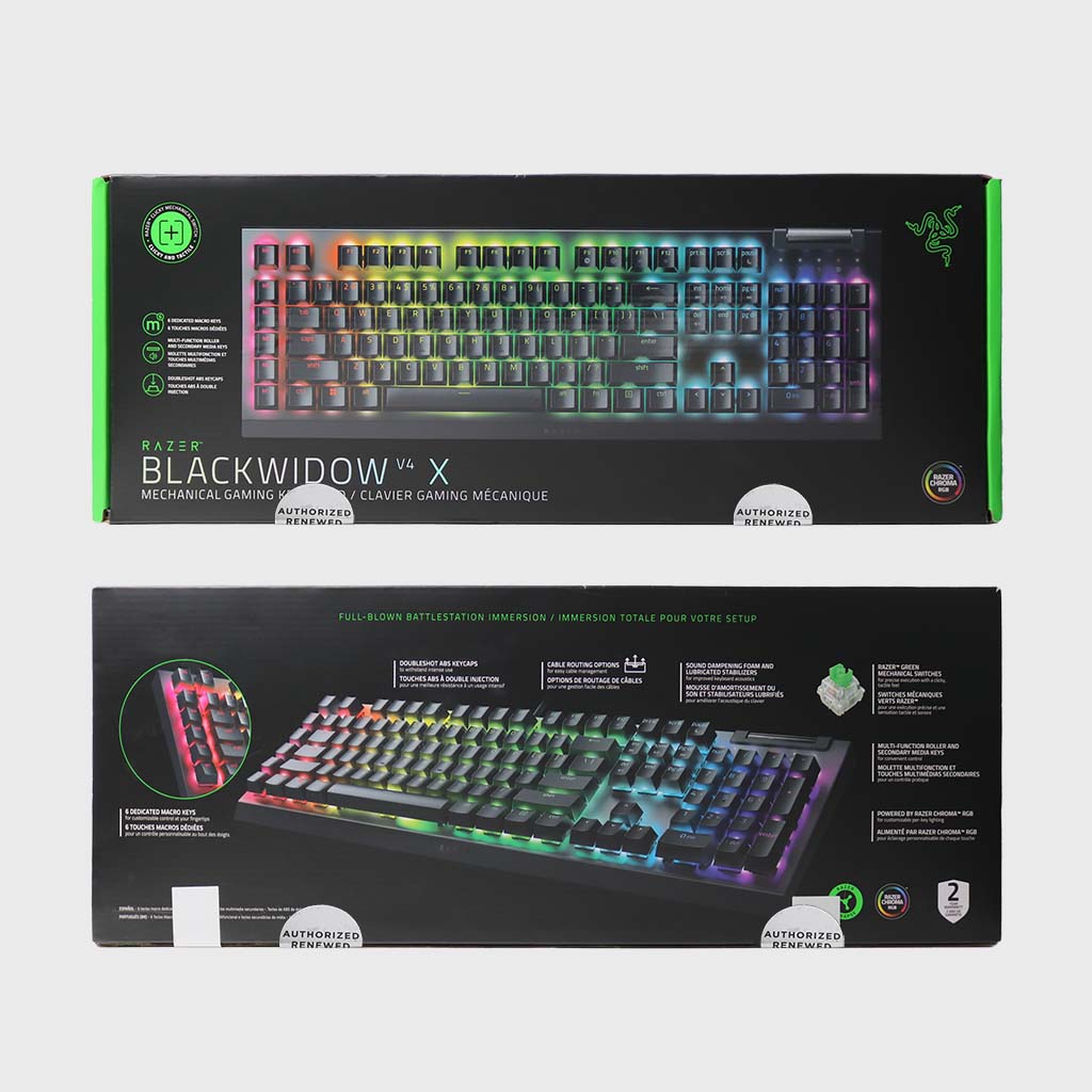 BlackWidow V4 X (Switch vert) (Razer Renewed)