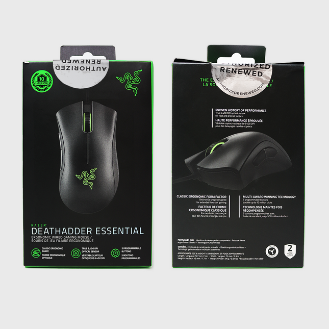Souris Razer DeathAdder Essential (Razer Renewed)